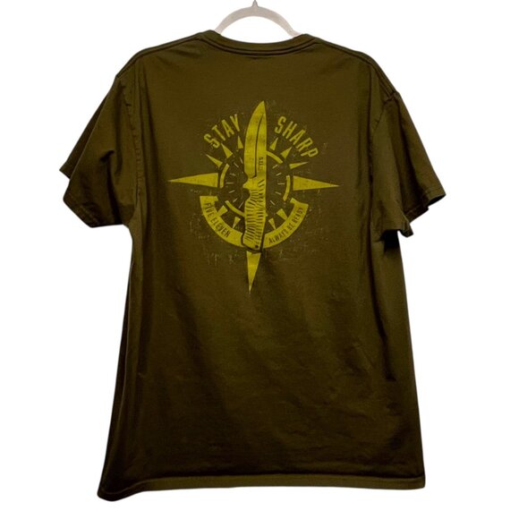 5.11 Tactical Stay Sharp Men's Short Sleeve T-Shirt XL‎ Olive Green Cotton - Picture 2 of 4
